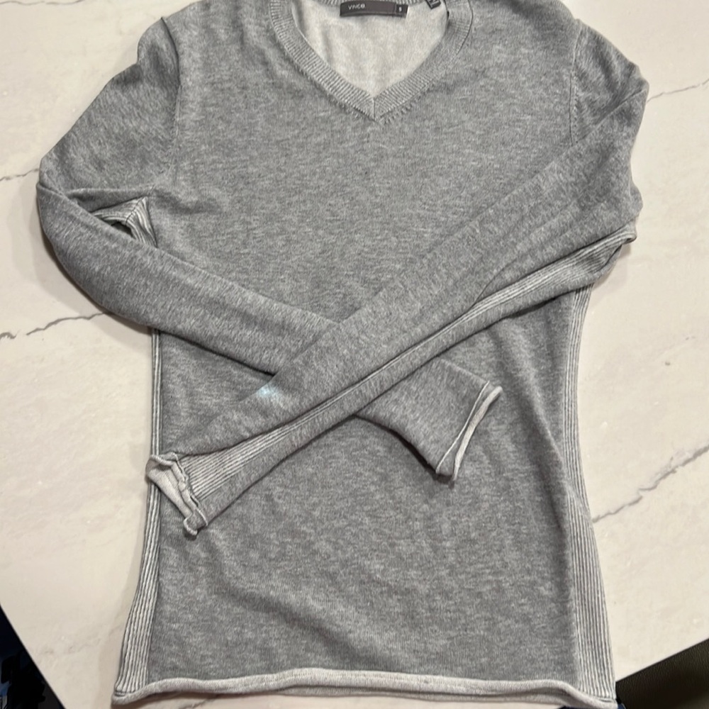 Mens Vince Long Sleeve Knit Sweater